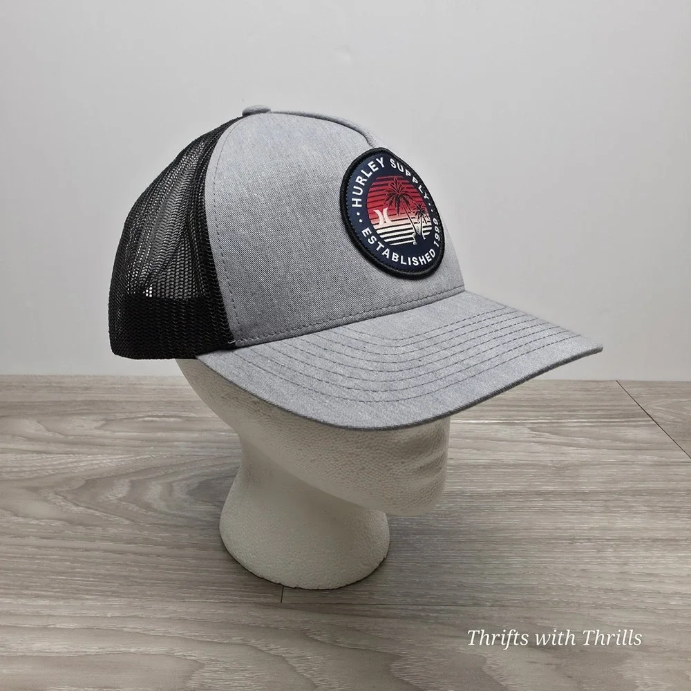 Hurley‎ Hat - Trucker Gray Hat - One Size